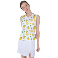 Illustrations Lemon Citrus Fruit Yellow Women s Sleeveless Sports Top by Alisyart