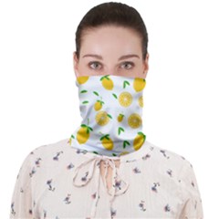 Illustrations Lemon Citrus Fruit Yellow Face Covering Bandana (adult)