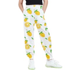 Illustrations Lemon Citrus Fruit Yellow Kids  Elastic Waist Pants