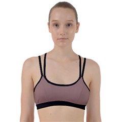 Burnished Brown - Line Them Up Sports Bra