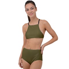 Antique Bronze - High Waist Tankini Set by FashionLane