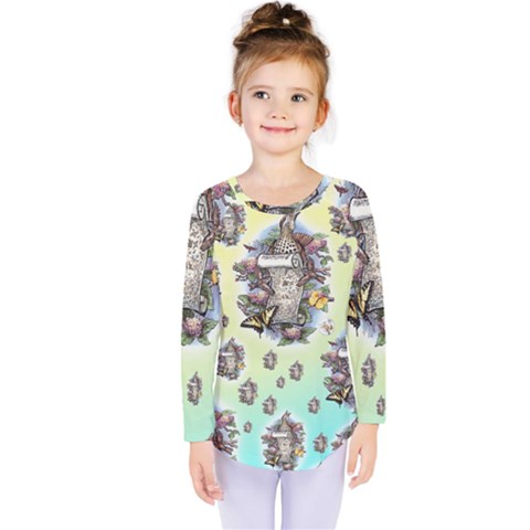 Songs Of The Earth - Colourglide - By Larenard Kids  Long Sleeve Tee by LaRenard