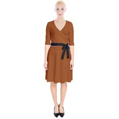 Burnt Orange - Wrap Up Cocktail Dress by FashionLane