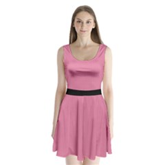 Aurora Pink - Split Back Mini Dress  by FashionLane