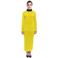 Aureolin - Turtleneck Maxi Dress by FashionLane