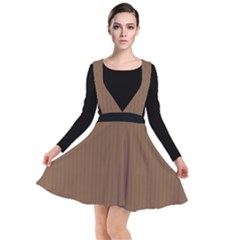 Brown Bear - Plunge Pinafore Dress by FashionLane