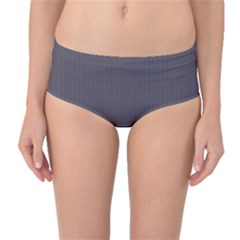 Dark Smoke Grey - Mid-waist Bikini Bottoms