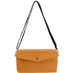 Deep Saffron - Removable Strap Clutch Bag by FashionLane