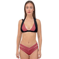 English Vermillion - Double Strap Halter Bikini Set by FashionLane