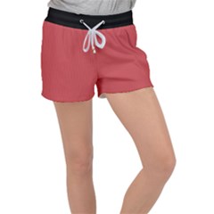 English Vermillion - Velour Lounge Shorts by FashionLane