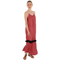 English Vermillion - Cami Maxi Ruffle Chiffon Dress by FashionLane