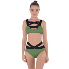 Crocodile Green - Bandaged Up Bikini Set  by FashionLane