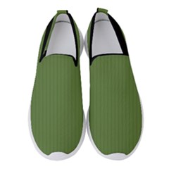 Crocodile Green - Women s Slip On Sneakers by FashionLane