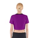 Lollipop Purple - Cotton Crop Top View2