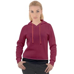 Rhubarb Red - Women s Overhead Hoodie by FashionLane