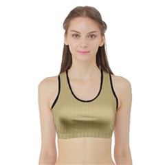 Rich Gold - Sports Bra With Border