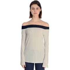 Dutch White - Off Shoulder Long Sleeve Top by FashionLane
