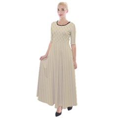 Dutch White - Half Sleeves Maxi Dress by FashionLane