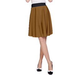 Just Brown - A-line Skirt by FashionLane