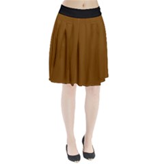 Just Brown - Pleated Skirt by FashionLane