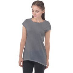 Just Grey - Cap Sleeve High Low Top