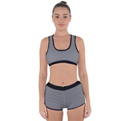 Just Grey - Racerback Boyleg Bikini Set