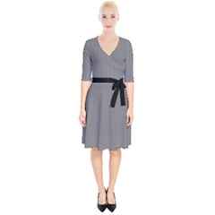 Just Grey - Wrap Up Cocktail Dress by FashionLane