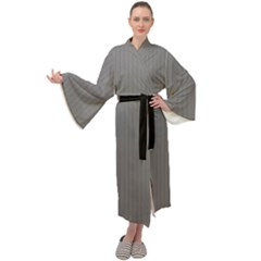 Just Grey - Maxi Velour Kimono