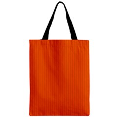 Just Orange - Zipper Classic Tote Bag by FashionLane