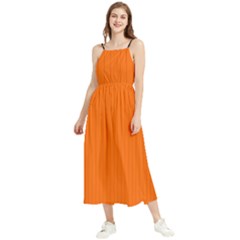 Just Orange - Boho Sleeveless Summer Dress by FashionLane