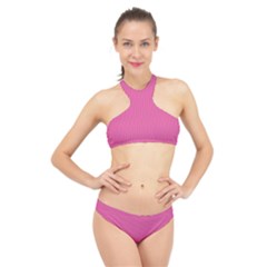 Just Pink - High Neck Bikini Set by FashionLane