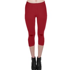 Just Red - Capri Leggings 