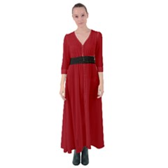 Just Red - Button Up Maxi Dress by FashionLane