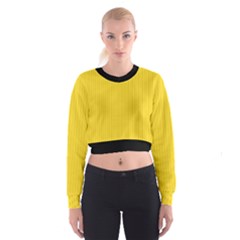 Just Yellow - Cropped Sweatshirt by FashionLane