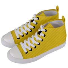 Just Yellow - Women s Mid-top Canvas Sneakers by FashionLane