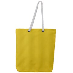 Just Yellow - Full Print Rope Handle Tote (large)