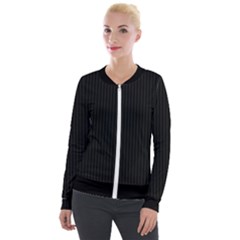 Just Black - Velvet Zip Up Jacket by FashionLane