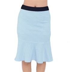 Pale Blue - Short Mermaid Skirt by FashionLane