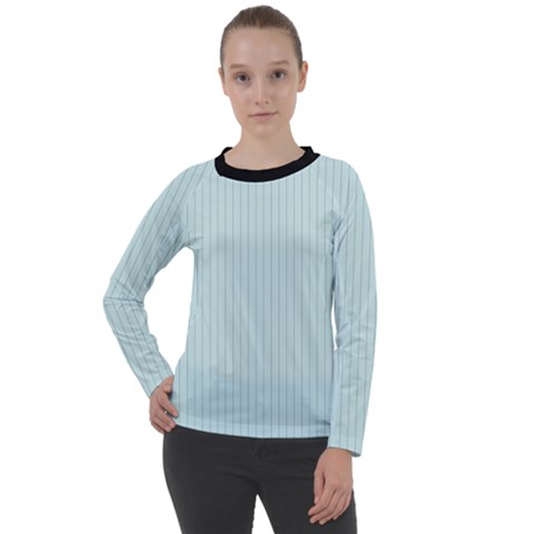 Pale Blue - Women s Long Sleeve Raglan Tee by FashionLane