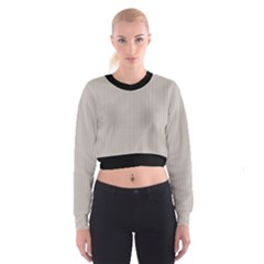 Pale Grey - Cropped Sweatshirt by FashionLane