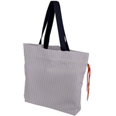 Pale Grey - Drawstring Tote Bag by FashionLane
