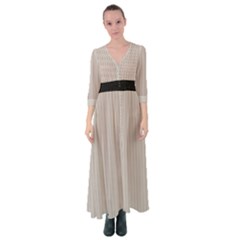 Pale Grey - Button Up Maxi Dress by FashionLane