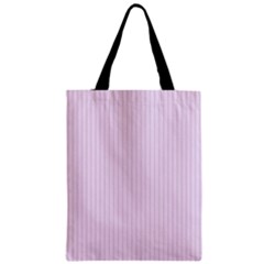 Pale Purple - Zipper Classic Tote Bag by FashionLane