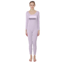 Pale Purple - Long Sleeve Catsuit by FashionLane