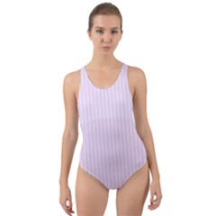 Pale Purple - Cut-out Back One Piece Swimsuit by FashionLane