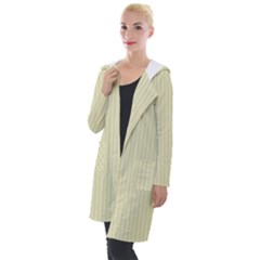 Pale Yellow - Hooded Pocket Cardigan