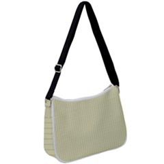 Pale Yellow - Zip Up Shoulder Bag