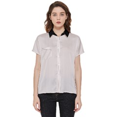 Pale Mauve - Short Sleeve Pocket Shirt by FashionLane