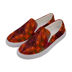 Landscape In A Colorful Structural Habitat Ornate Women s Canvas Slip Ons by pepitasart