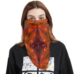 Landscape In A Colorful Structural Habitat Ornate Face Covering Bandana (triangle) by pepitasart